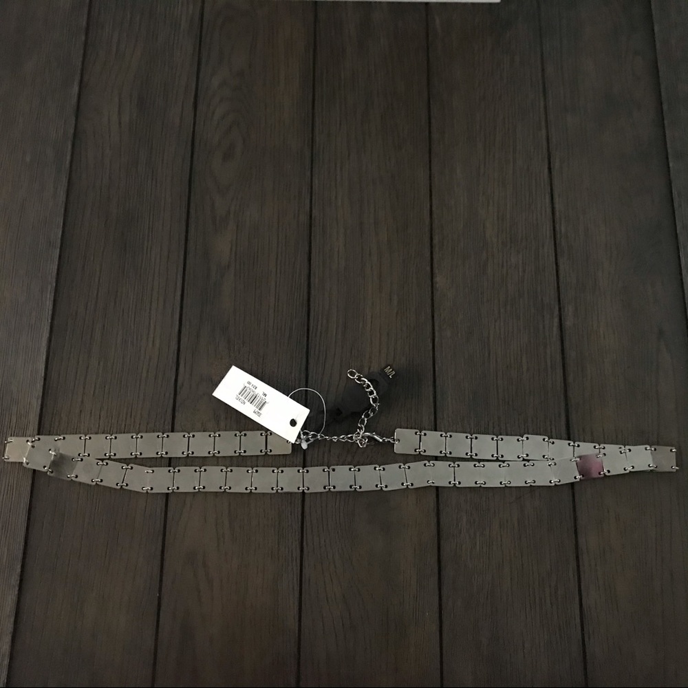 Elite Accessories 90’s Nickel Square Link Belt